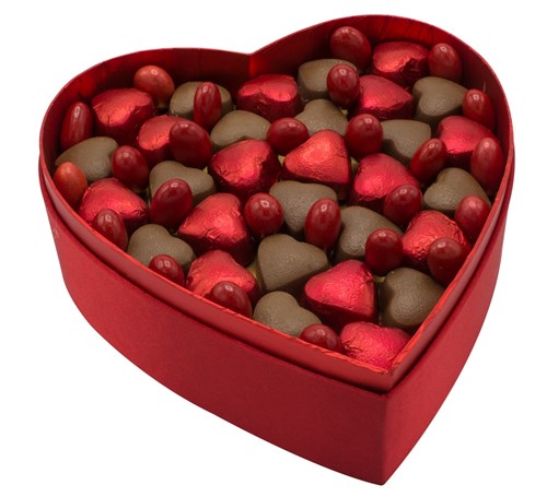 Kırmızı Kalpli Kutu Çikolata 742gr