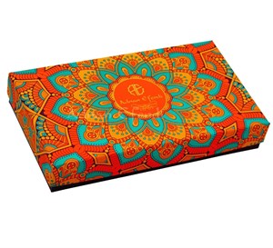 Hediyelik Mandala Desenli Karışık Kutu Lokum