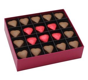Hediyelik Sevgiliye Özel Love Yazılı Kalp Şeklinde Çikolata