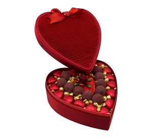 Sevgililer Günü Hediyesi Özel Kalpli Kutu Çikolata