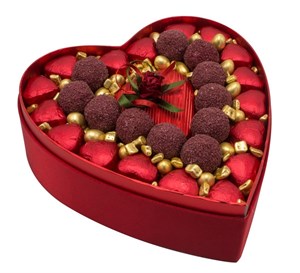 Sevgililer Günü Hediyesi Özel Kalpli Kutu Çikolata
