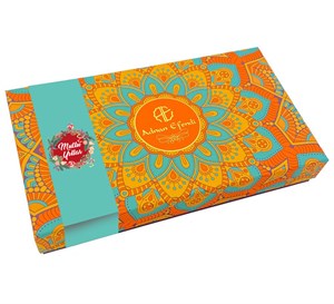 Yılbaşı Hediyesi Yaldızlı Kutu Çikolata - Mandala Serisi