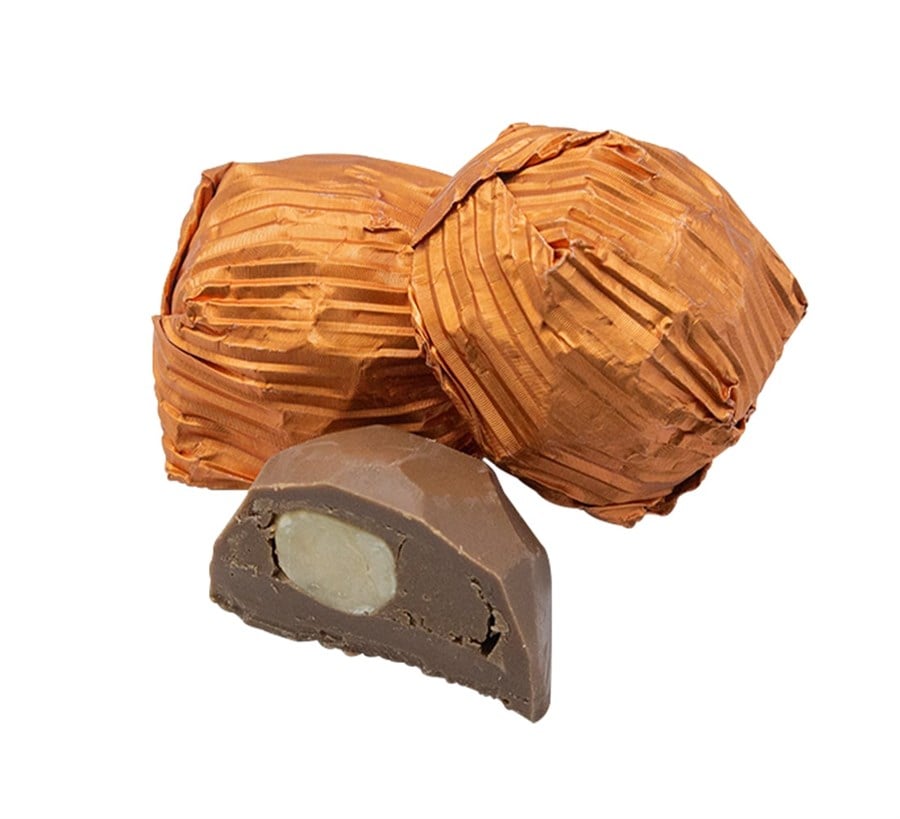Turuncu Yaldızlı Kristal Batom Çikolata (Fındıklı)